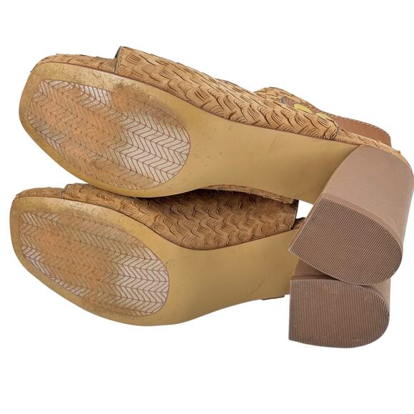 Naked Feet Juno Women's SZ 8.5 Sandals Brown Neutral Capsule Classic Casual Chic - Picture 6 of 11